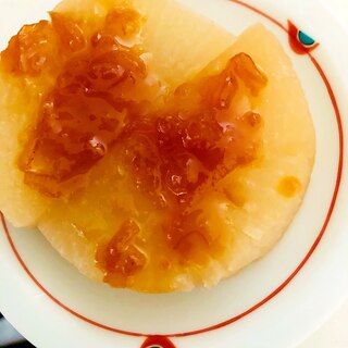 柚子ジャム入り味噌のふろふき大根